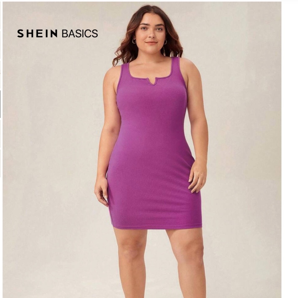Plus size body in dress